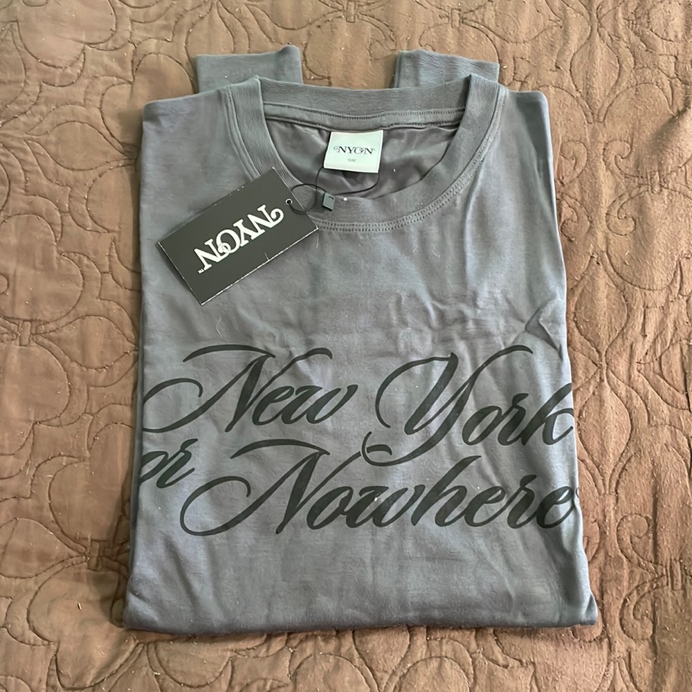 New York or Nowhere Waverly Long sleeve Tee Slate S
